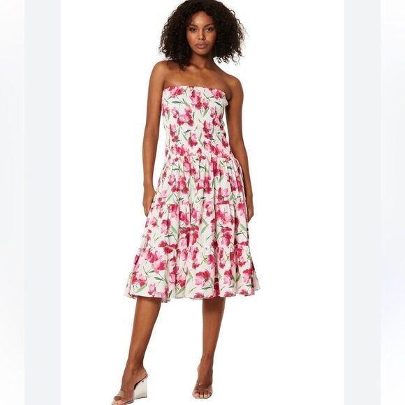 NWT MISA LOS ANGELES convertible dress in fuschia floral Small $ 330.00 - Picture 1 of 5